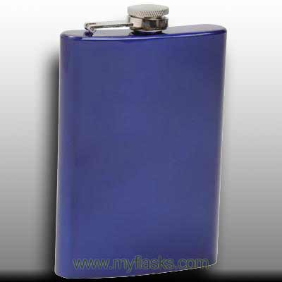 blue flask for man